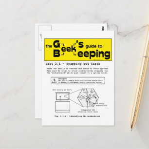 Geek biodling (swappingkort) - vykort