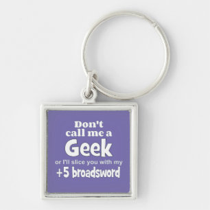 Geek Broadsvärd wf Fyrkantig Silverfärgad Nyckelring