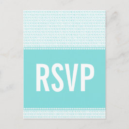 Geek Chic Binary Code OSA Postcard, Aqua Inbjudan Vykort