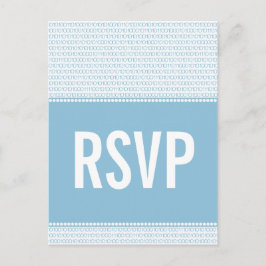 Geek Chic Binary Code OSA Postcard, blått Inbjudan Vykort