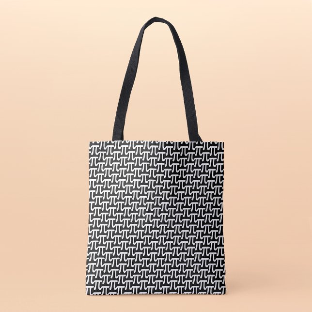 Geek Chic Number Pi Skriv ut till Bag Smart & Snyg Tygkasse (Smart & Stylish: Number Pi Print Geek Chic Tote Bag 🧮)