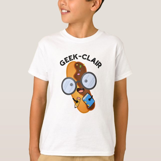 Geek-clair Roligt Eclair Skämt  T Shirt (Framsida)