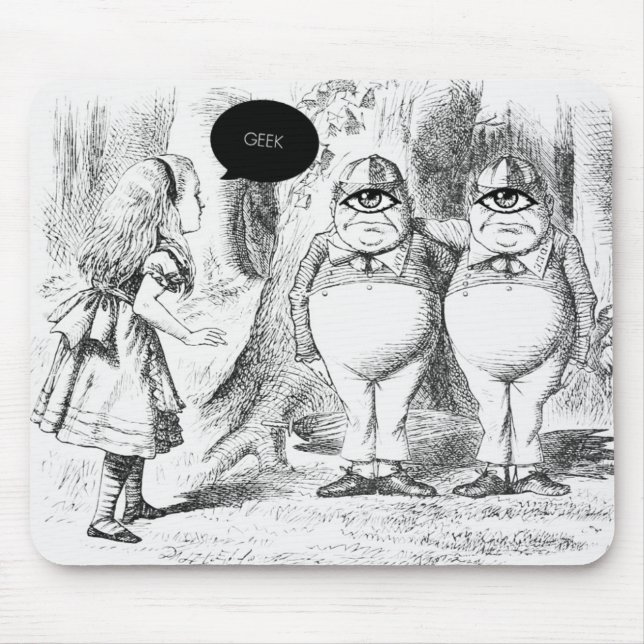 GEEK CLOTHING/alice geek mousepad Musmatta (Framsidan)