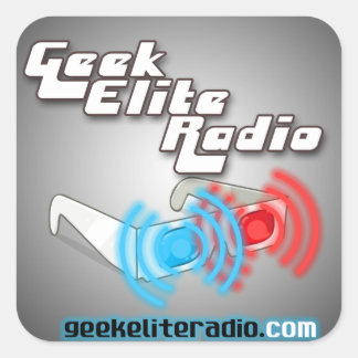 Geek Elite Radio Stickers Fyrkantigt Klistermärke