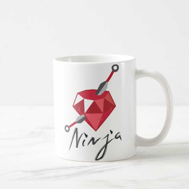 Geek för RubyNinja Gemstone Kaffemugg (Höger)