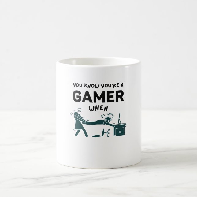 Geek för spel - spelvideospel kaffemugg (Center)