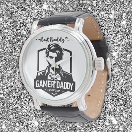 Geek Gamer Pappa Lycklig Fars dag | Armbandsur
