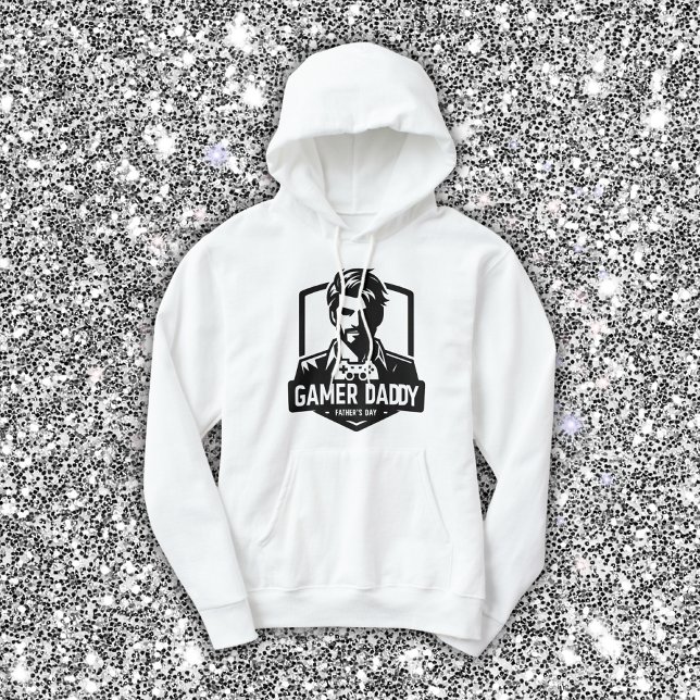 Geek Gamer Pappa Lycklig Fars dag | Hoodie (Skapare uppladdad)