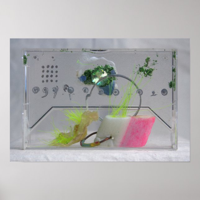 Geek Gem K7 1986 Poster med blandade medier (Framsidan)