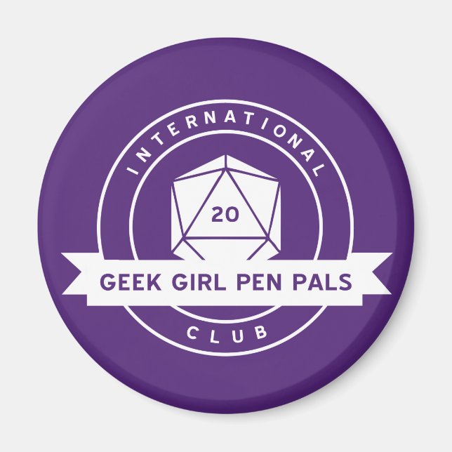Geek Girl Pen Pals Magnet (Framsidan)