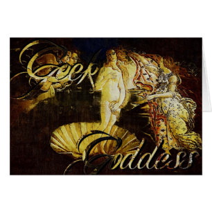 Geek Goddes Botticelli och Venus födelse OBS Kort