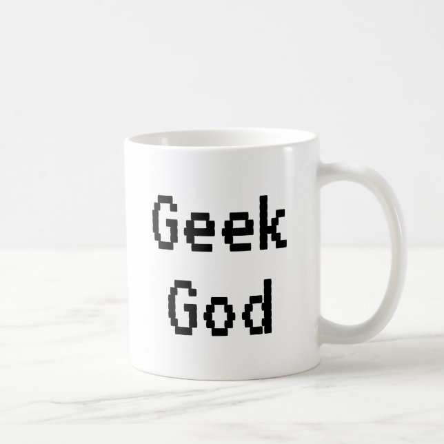 Geek Gud Funny Humor STEM Science Technology Math Kaffemugg (Höger)