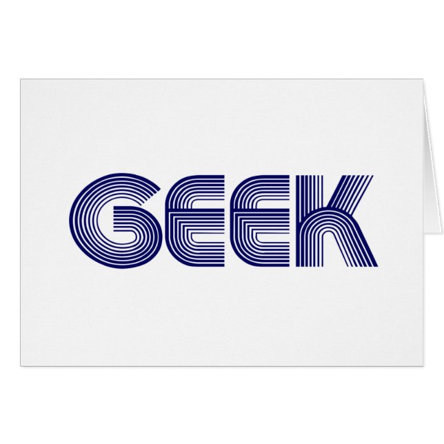 Geek Hälsningskort (Framsidan Horizontal)