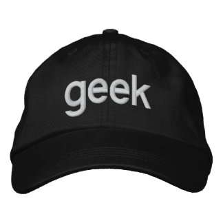 "Geek" Hat (Beredning av Chris Pirillo's) Broderad Keps