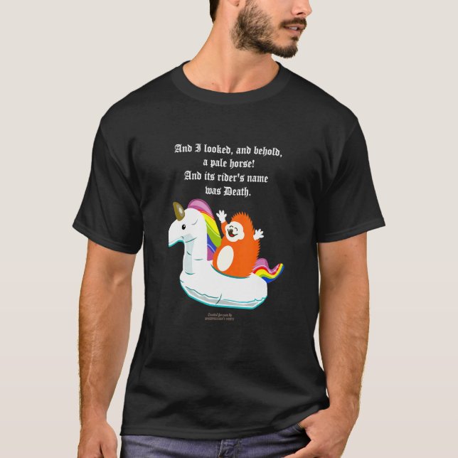 Geek Hedgehog Unicorn Bok of Revelation Geek T Shirt (Framsida)