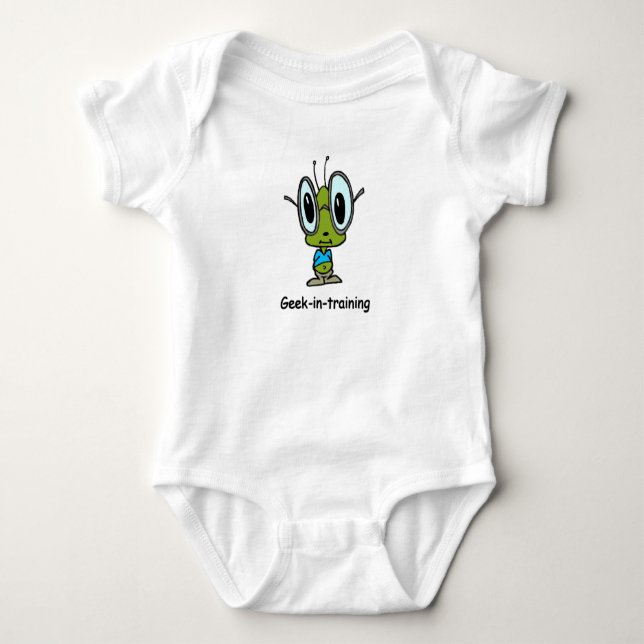 Geek-i-utbildning bebis tee (Framsida)