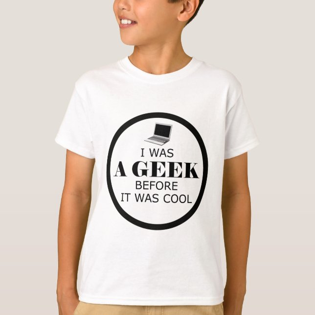 Geek innan det var Coola Girl Tee (Framsida)
