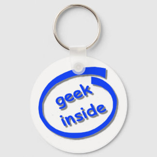 Geek Inside Nyckelring