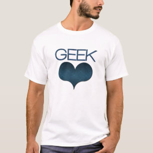 Geek Kärlek (Heart) Light Manar, Mörk blått T-shirt