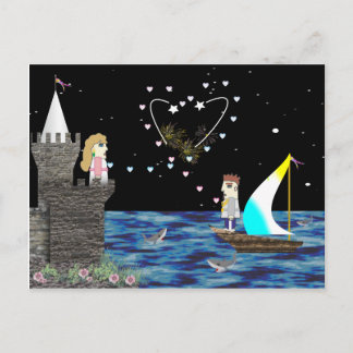 Geek Kärlek Old Game School Vykort