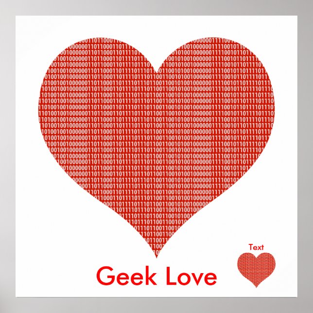Geek Kärlek Poster (Framsidan)
