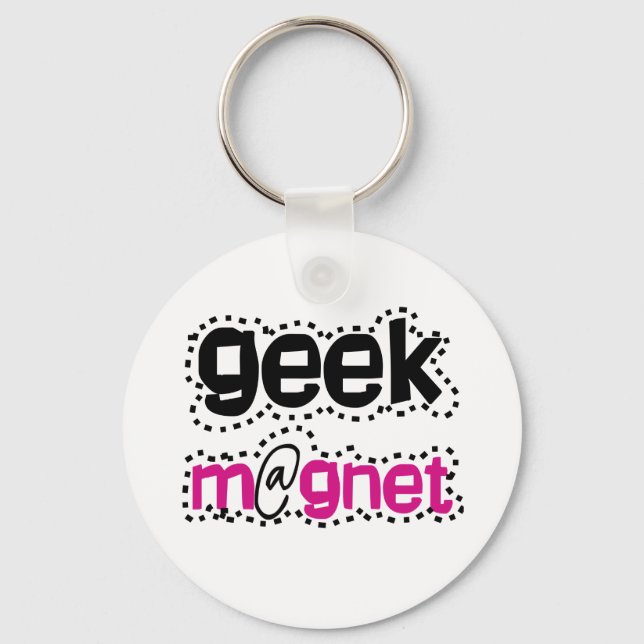 Geek Magnet Nyckelring (Framsida)