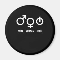 Geek Man Woman Nerd Computer Video Player Gift