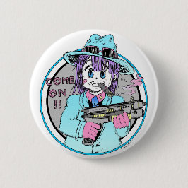 Geek manga gun girl knapp