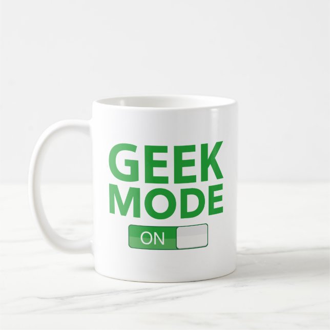 Geek Mode på kaffe Mugg (Vänster)