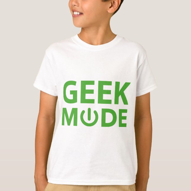 Geek Mode T Shirt (Framsida)