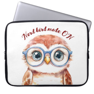 Geek Nerd Bird Laptop Fodral