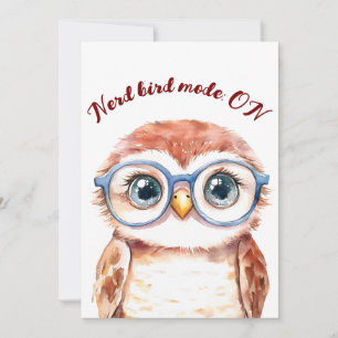Geek Nerd Bird Meddelande