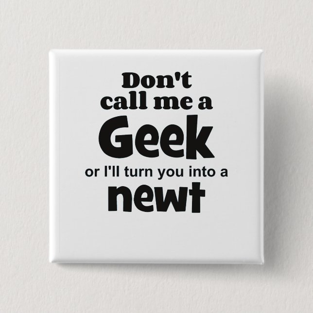 Geek newt bf knapp (Framsida)