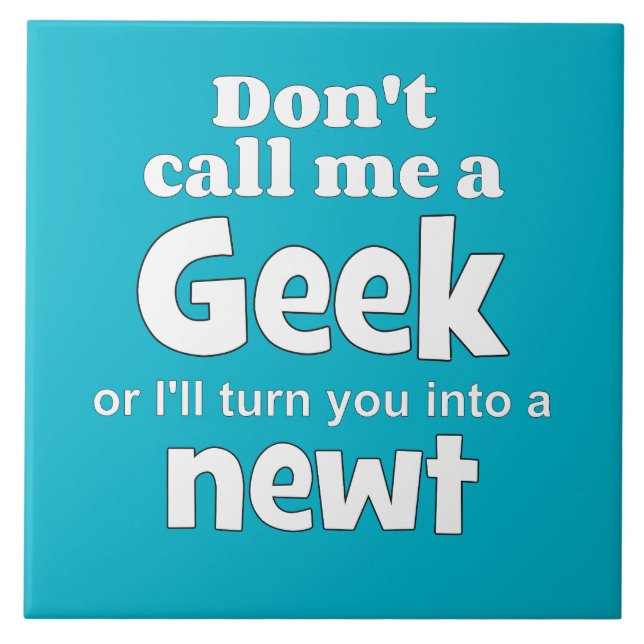 Geek newt wf kakelplatta (Framsidan)