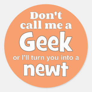 Geek newt wf runt klistermärke