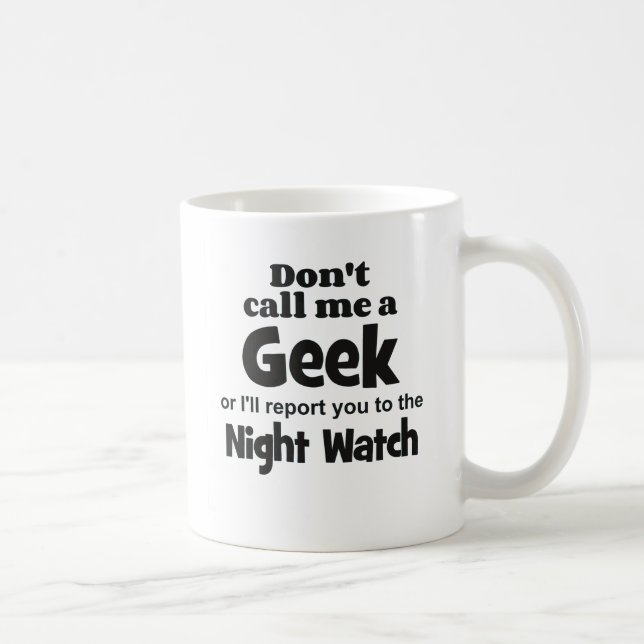 Geek Night Watch bf Kaffemugg (Höger)