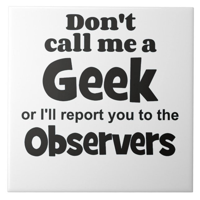 Geek Observers bf Kakelplatta (Framsidan)