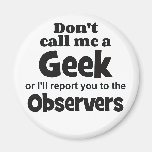 Geek Observers bf Magnet (Framsidan)