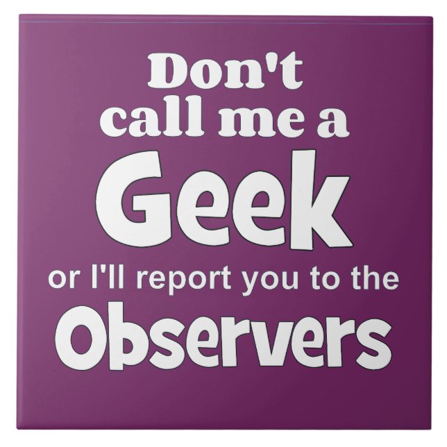 Geek Observers wf Kakelplatta (Framsidan)
