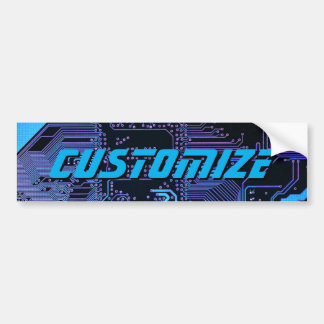 Geek Out Anpassningsbar PCB Blue Electronic Circui Bildekal