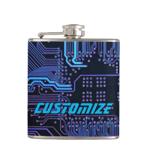 Geek Out Anpassningsbar PCB Blue Electronic Circui Fickplunta