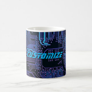 Geek Out Anpassningsbar PCB Blue Electronic Circui Kaffemugg