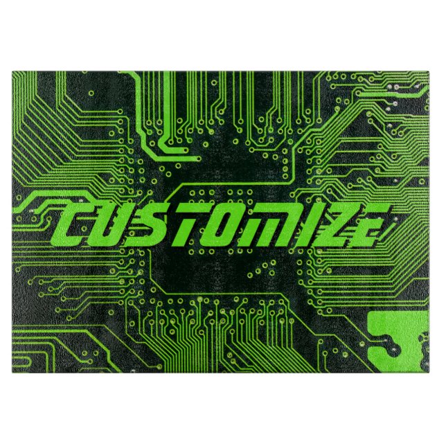 Geek Out Anpassningsbar PCB Grönt Electronic Circu (Framsidan)