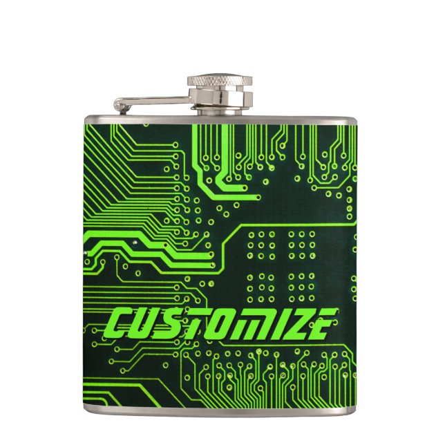 Geek Out Anpassningsbar PCB Grönt Electronic Circu Fickplunta (Framsidan)