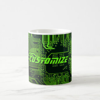Geek Out Anpassningsbar PCB Grönt Electronic Circu Kaffemugg
