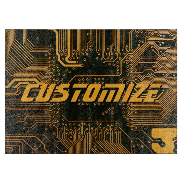 Geek Out Anpassningsbar PCB Orange Circuit Board (Framsidan)