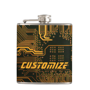 Geek Out Anpassningsbar PCB Orange Circuit Board Fickplunta