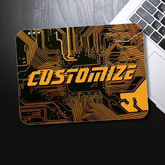 Geek Out Anpassningsbar PCB Orange Circuit Board Magnet