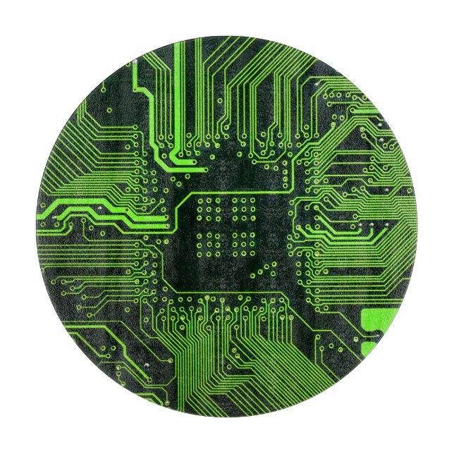 Geek Out NERD PCB Grönt Electronic Circuit Board (Framsidan)