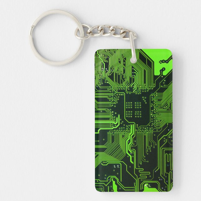 Geek Out NERD PCB Grönt Electronic Circuit Board (Framsidan)